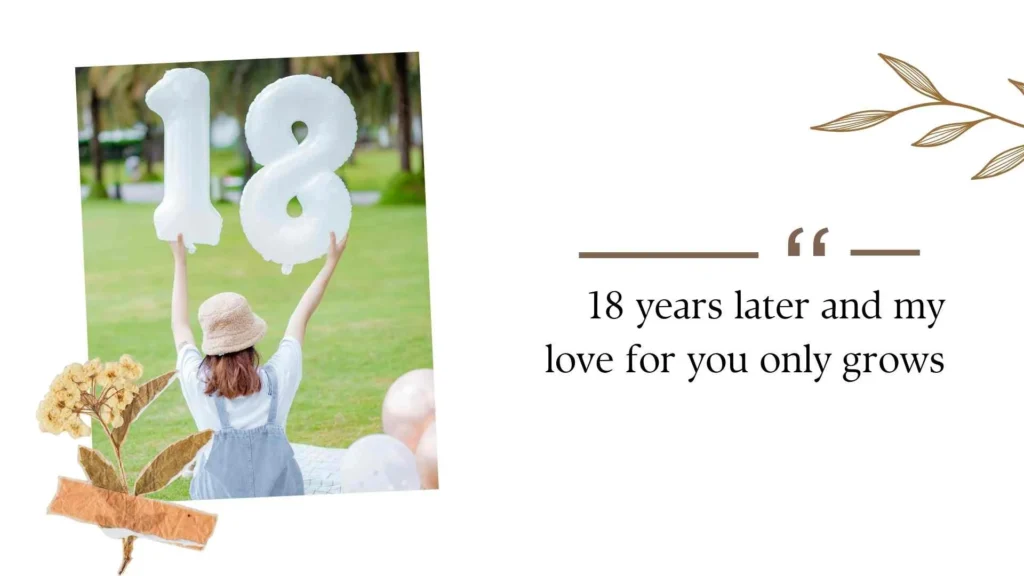 18th anniversary celebration