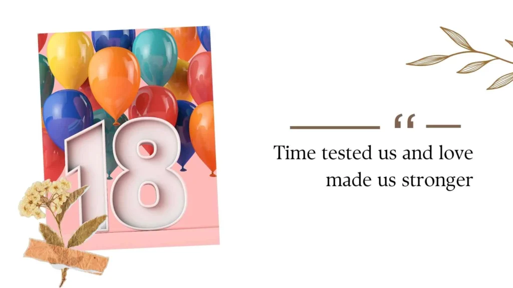 18th anniversary celebration