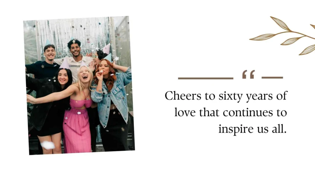 60th wedding anniversary celebration