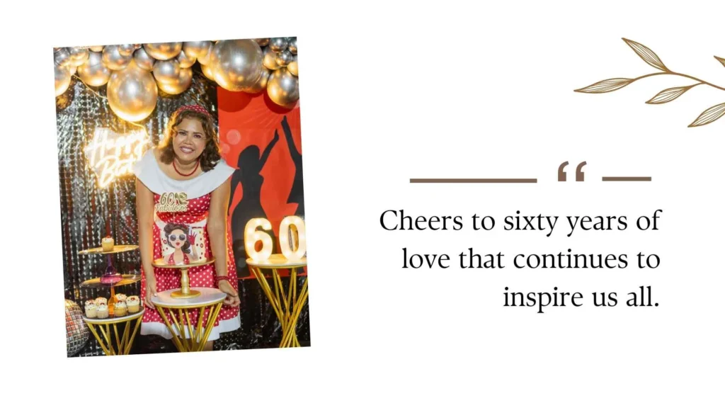 60th wedding anniversary celebration