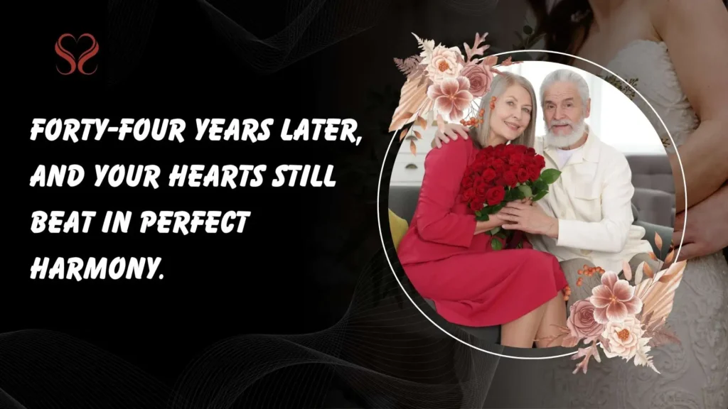 Romantic 44th Wedding Anniversary