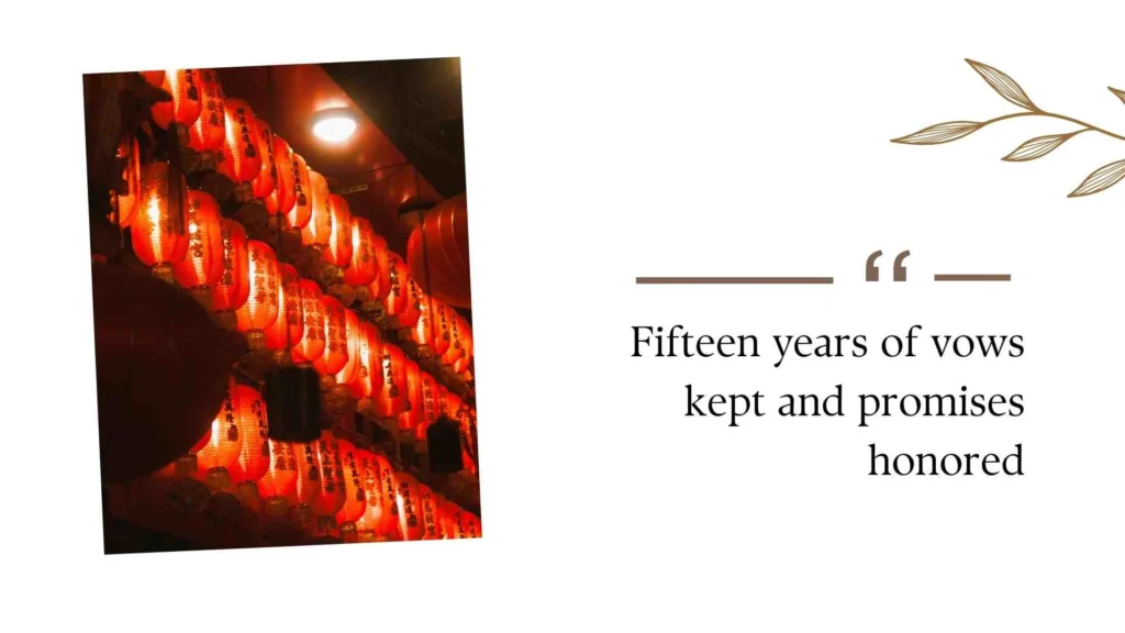 15th Wedding Anniversary Quotes