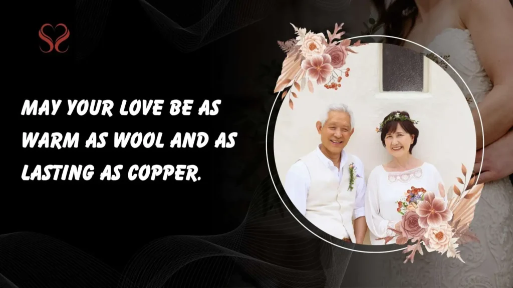 Heartfelt Wishes for Wool or Copper Anniversary