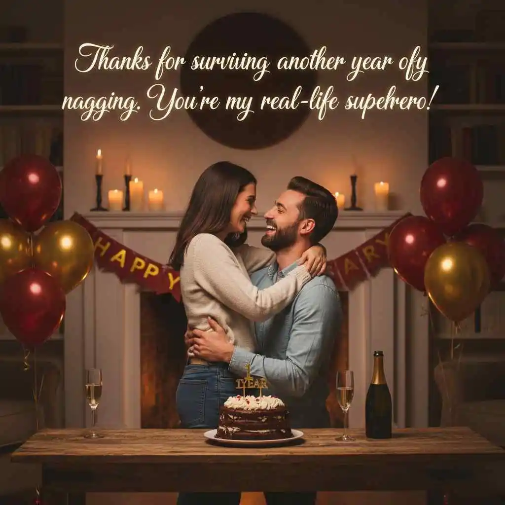 Anniversary Wishes for Husband Funny