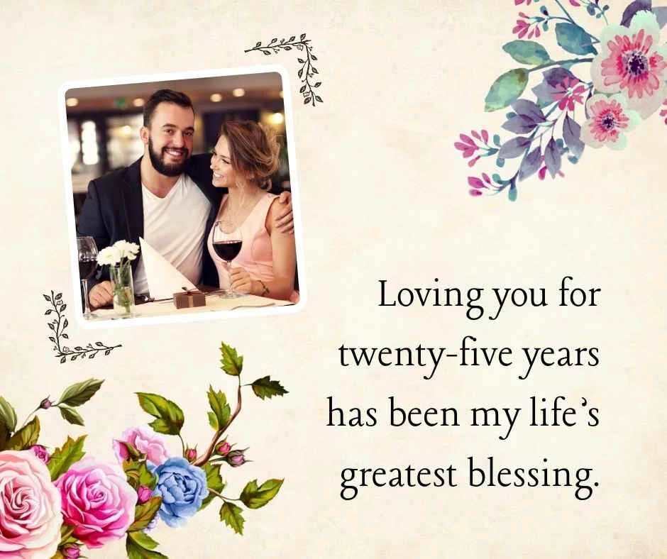 25th Wedding Anniversary Quotes