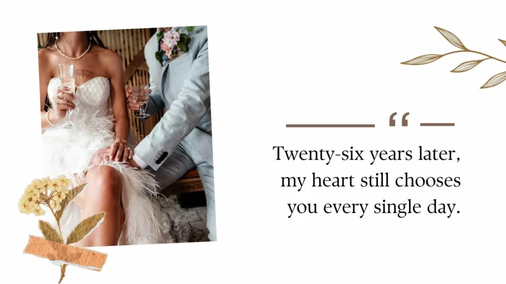 26th Wedding Anniversary Quotes