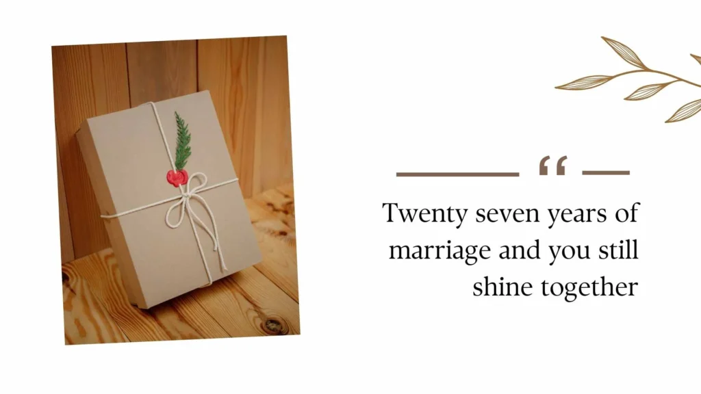 27th Wedding Anniversary Quotes
