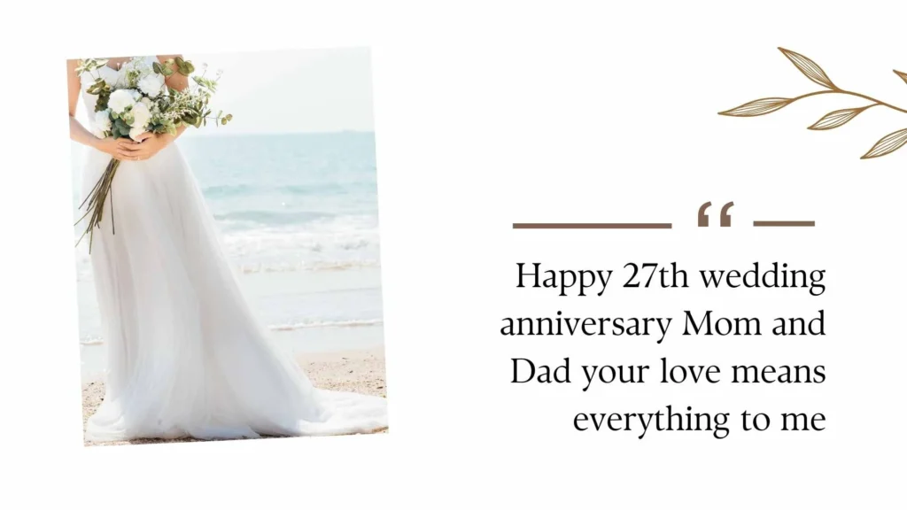 27th Wedding Anniversary Quotes