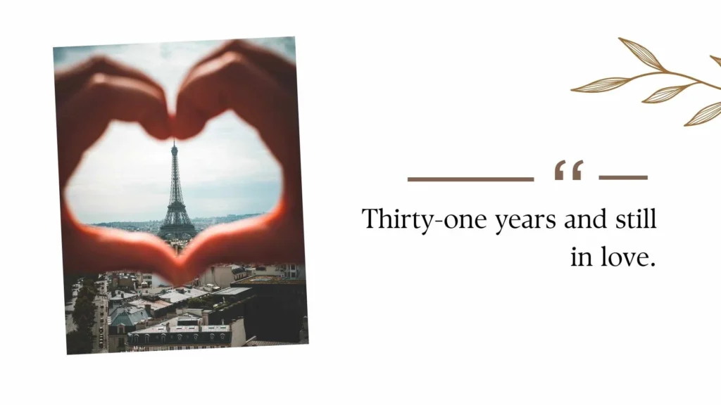 31st Wedding Anniversary Quotes