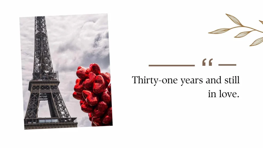 31st Wedding Anniversary Quotes